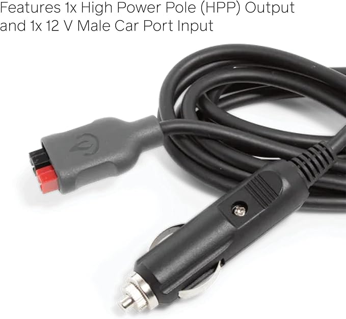 BioLite 12 V Car Charger Cable Backup Charging for BaseCharge Power Stations