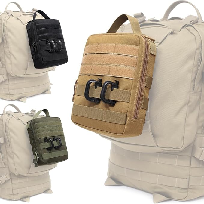 Outdoor Military Sport MOLLE Tactical Attachments PackFirst Aid Medical Pouch Tools Holder Case Carrier Sundry Bag Hydration For MOLLE Vest
