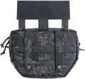 EXCELLENT ELITE SPANKER Tactical Drop Dump Pouch Molle Tool Pouch with Hook &amp Loop Carrying Kit Bag for Tactical Vest Chest Rig