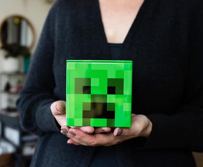 Toynk Minecraft 4x4 Inch Tin Storage Box Set of 5 | Bee | Creeper | TNT | Table | Jack