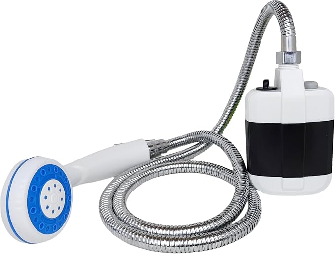 Camping Shower Camp Shower USB Rechargeable Outdoor Shower with Shower Head Electric Portable Shower for Hiking