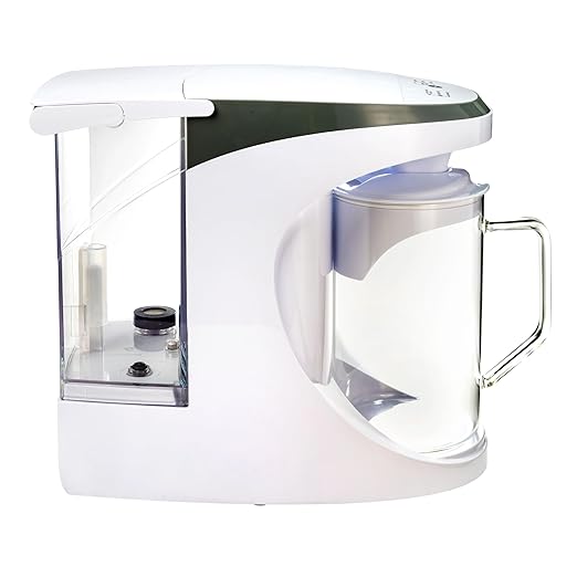 AquaTru Carafe Alkaline Countertop Water Purifier | Certified 4-Stage RO System Removes 84 Contaminants Including Forever Chemicals Lead &amp Fluoride | Adds Healthy Minerals | No Plumbing