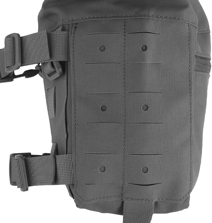 Tactical Expansion Pack Chest BagLarge Capacity MOLLE Admin Pouch Utility Chest Pouch for Placard Split Chest Rig