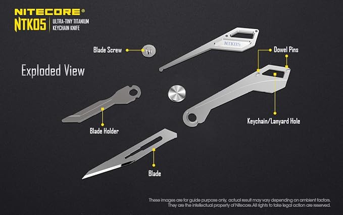 Nitecore NTK05 Titanium Knife