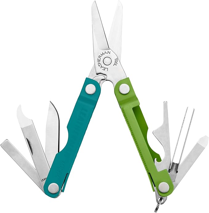 LEATHERMAN Micra Keychain Multi-tool with Grooming Tools Mini Pocketknife for Everyday Carry (EDC) Hobbies &amp Outdoors Built in the USA Teal Twist