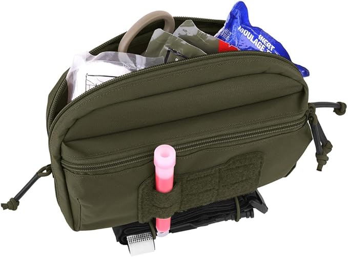 KRYDEX Tactical Admin Pouch with Molle GP Pouch Modular Pouch Utility Fanny Pack for Vest and Chest Rig