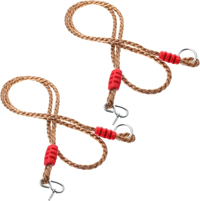 2pcs Adjustable Pe Tree Swing Straps for Hanging Chair and Hammock Heavy-Duty Load-Bearing Porch Swing Ropes with Extended Length for Outdoor Patio Use