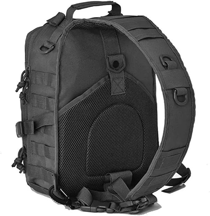 Men's Tactical Sling Bag Small Sling Backpack Military Rover Shoulder Bag Molle Assault Range Bag Camping Hunting