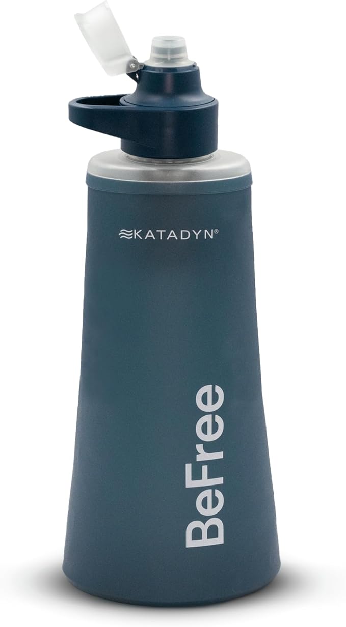Katadyn BeFree 1.0L Ultralight Collapsible Water Filter Bottle for Hiking Camping Backpacking
