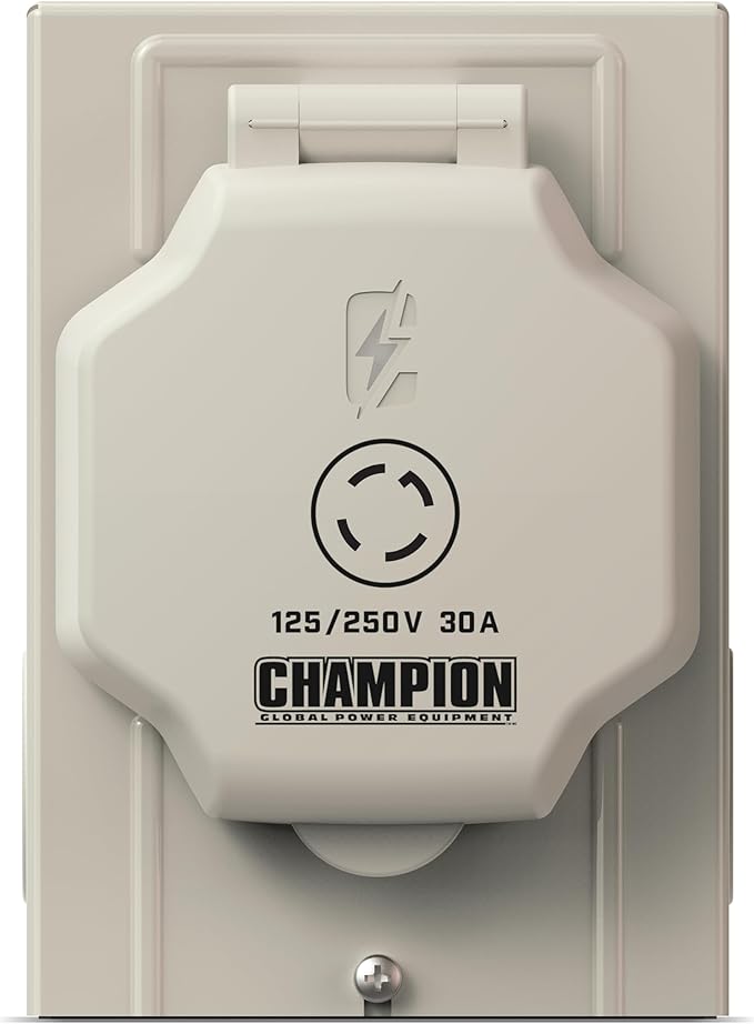 Champion Power Equipment 30A 125/250V Power Inlet Box