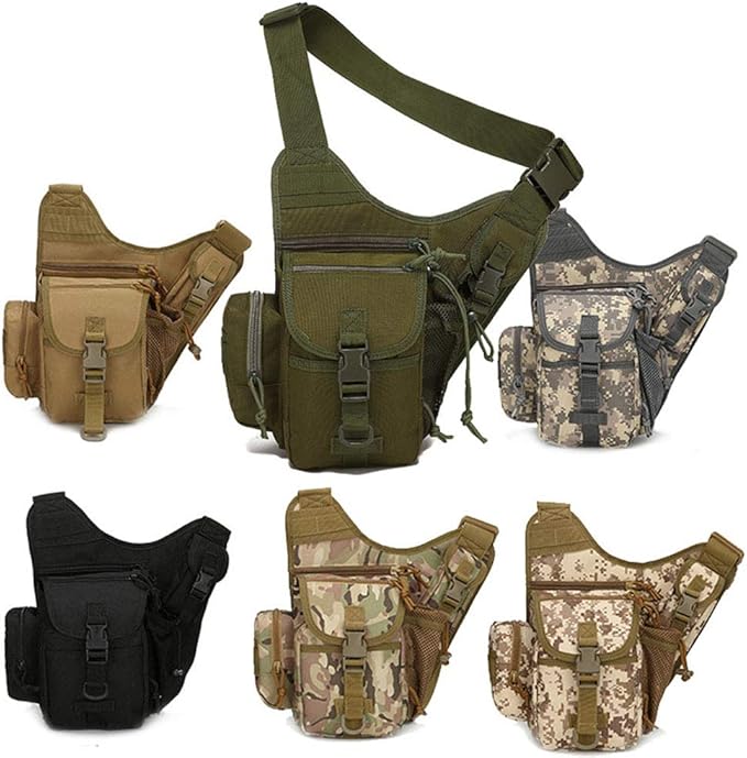 Outdoor Sports Hiking Sling Bag Shoulder Gear Pack Chest Range Bag Molle Camouflage Tactical Versipack