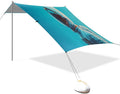 Cool Astronaut Beach Tent Sun Shelter Set UPF50+ UV Protection 10.5 x 9.19 FT Camping Shade Canopy with Sandbags Sand Anchors Carrying Bag and Others