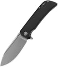 Petrified fish PFB05 Tunny Folding Knife3.86 14C28N Steel Stonewashed Blade G10 Handle Folding knife for EDC Camping Outdoor (Black Stonewashed)