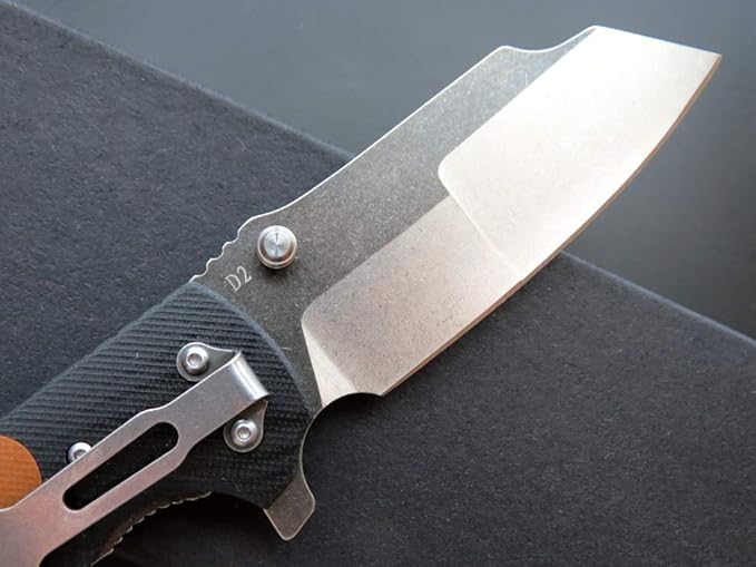 Eafengrow EF69 Pocket EDC Knife with ClipFlipper Folding Knife for Camping Survival and Outdoor Activities Liner Lock. (EF69-brown)
