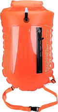 Swim Buoy for Open Water 20L High-Visibility Swim Safety Float Waterproof Dry Bag Pool Buoy Swim Training Snorkel Float Swimming Pull Buoy for Swim Training Snorkeling Kayaking