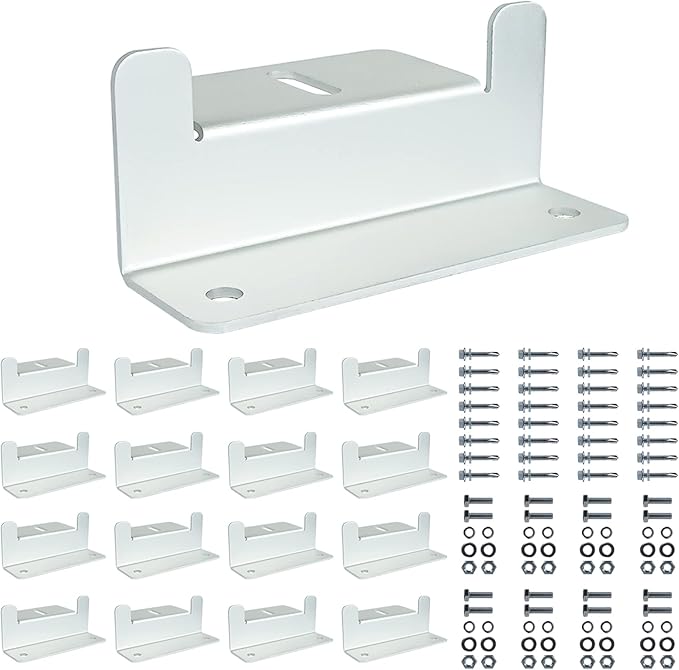D&ampONEHOS Solar Panel Mounting Z Brackets Lightweight Aluminum Corrosion-Free Construction for RVs Trailers Boats Yachts Wall and Other Off Gird Roof Installation 16 Units per Set