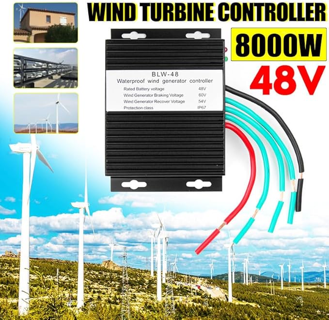 1500W-4500W Wind Turbine MPPT Charge Controller 12V 24V Auto 48V MPPT Wind Wind Controller for Lithium Battery Solar Panels Or Wind Generator