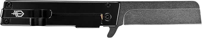 Gerber Gear Quadrant Clip Folding Pocket Knife EDC Plain Edge Flipper Knife with Pocket Clip Gifts for Men Stainless Steel Survival Tool Black Bamboo