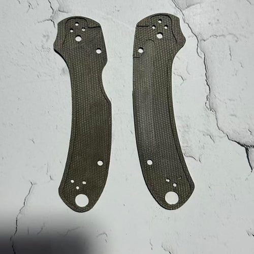 1 Pair Custom Micarta Linen Scales Handle Replacement Fits for C223 Para3(Green)