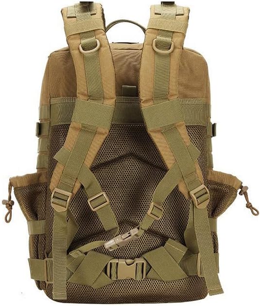 Outdoor Sports Pack Hiking Bag Rucksack Knapsack Combat Camouflage Tactical Backpack- Black
