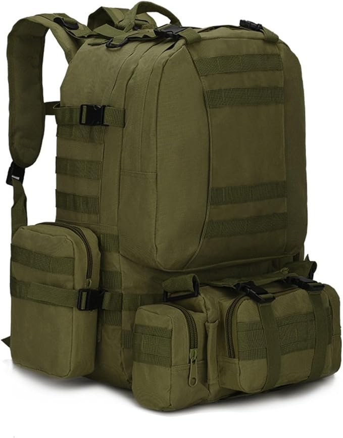 Outdoor Oxford cloth backpack hiking tactical bag hiking combo backpack men's camping travel bag