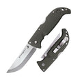 COLD STEEL Finn Wolf 3.5in AUS8A Razor-Sharp Straight Back Blade 4.375in Griv-Ex OD Green Handle Hunting Folding Knife Boxed