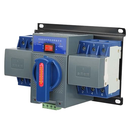 Transfer Switch 1pcs Mini 63A 3P Power Automatic Transfer Switch Generator Changeover Switch
