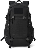 Outdoor Tactical Climbing Backpack Large Storage Molle Hiking Trekking Camping Cycling Bag Portable Sports Luggage Rucksack(Black)