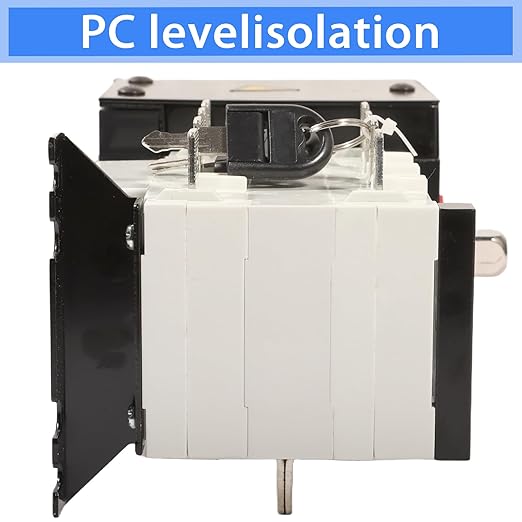 Dual Power Automatic Transfer Switch ATS 110V 100A Load Isolation Mechanical Interlock 4 Functions Office Factory Generator Changeover Type Buildings Shopping Malls Banks Actuating
