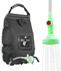 Camping Shower Bag - Mobile Outdoor Shower for Backpackers | Sturdy Water Container with Hose Spray Head Easy Setup Solution for Travel Hiking and Picnic Use 18.3 x 20in