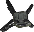 Tactical Phone Chest Mount with Universal Molle Pouch Chest Vest Rig Bag Pack Molle Foldable Navigation Universal Phone Holder Board for Hunting