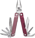 LEATHERMAN Bond 14-in-1 Lightweight Multi-tool for Camping Hiking &amp Everyday Carry (EDC) Made in USA Heathered Cranberry