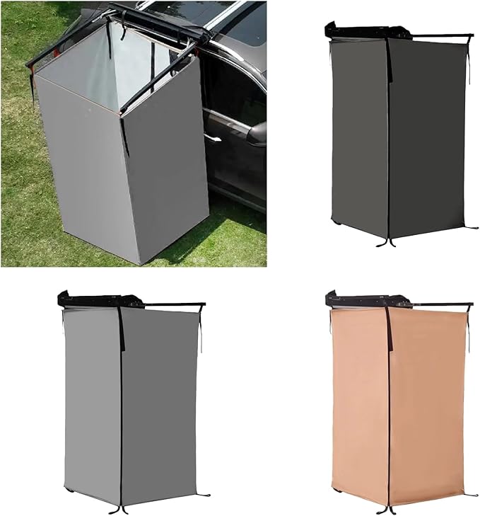 Quick Assembly Vehicle Mounted Shower Shelter Fast Setups Enclosure for Family Camping Adventures Vehicle Tent