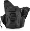 Sunnystacticalgear Outdoor Sports Hiking Sling Bag Shoulder Gear Pack Chest Range Bag Molle Camouflage Tactical Versipack - Black
