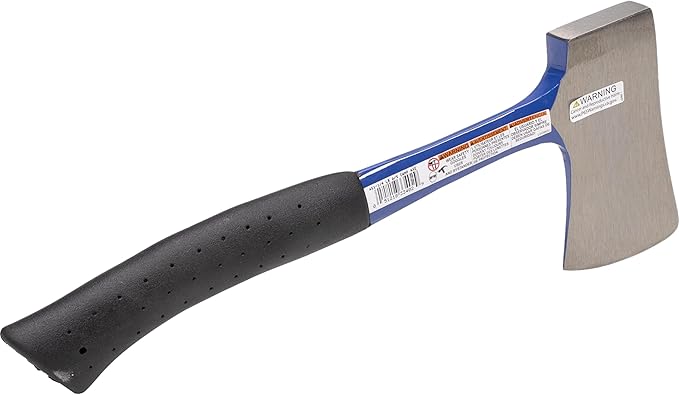 VAUGHAN Steel Handle Camp Axe Made in The USA Shock Absorbing Slip-Resistant Grip Included Sheath VN33402