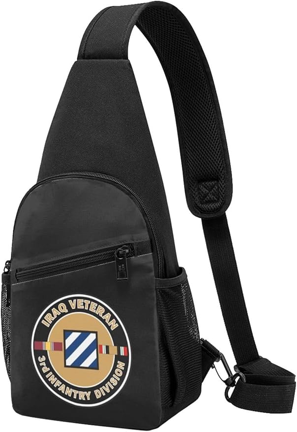 US Army Iraq Veteran 3rd Infantry Chest Pack Leisure Shoulder Crossbody Chest Bag