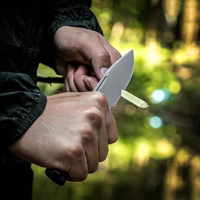 CIVIVI Pocket Knife for EDC Conspirator Button Lock Folding Knife 3.48 Nitro-V Blade Black Micarta Handle C21006-1