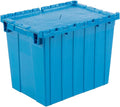 Global Industrial Distribution Container With Hinged Lid 21-7/8x15-1/4x17-1/4 Blue