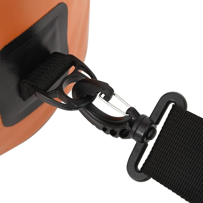 Gecheer Dry Bag Waterproof Backpack Orange 5L/10L/15L/20L/30L PVC Storage Bag for Kayaking Boating Swimming Rafting Camping Fishing Hiking Beach