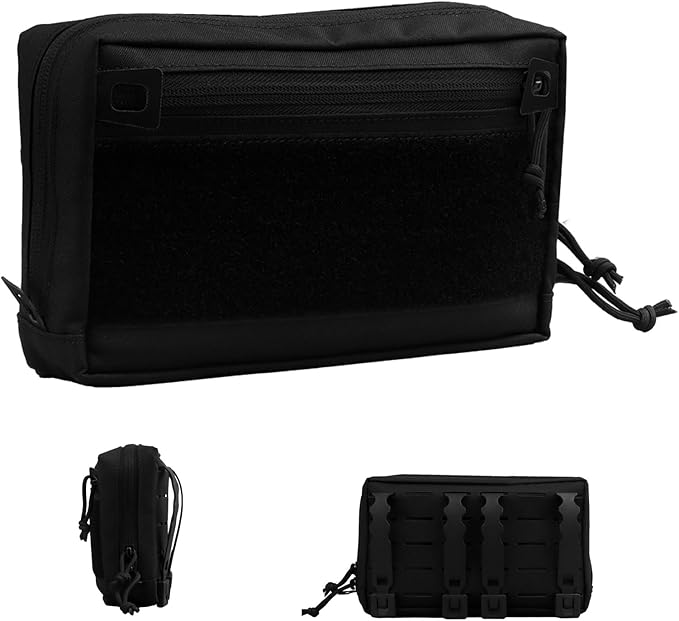 MOLLE Tactical Utility Pouch with Zipper Laser Cut Panel Organizer Bag for Belt Backpack Outdoor GearEveryday Carry Storage Case
