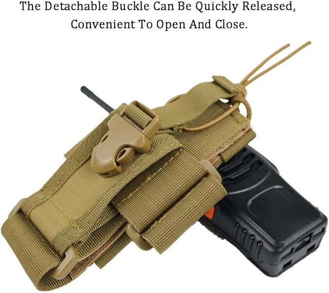 Universal Pouch Case Holder for GPS Phone Waterproofing Radio Pouch Versatile Adjustable Molle Magazine Bag Intercom Bag Duty Belt Accessories for Outdoor Sports