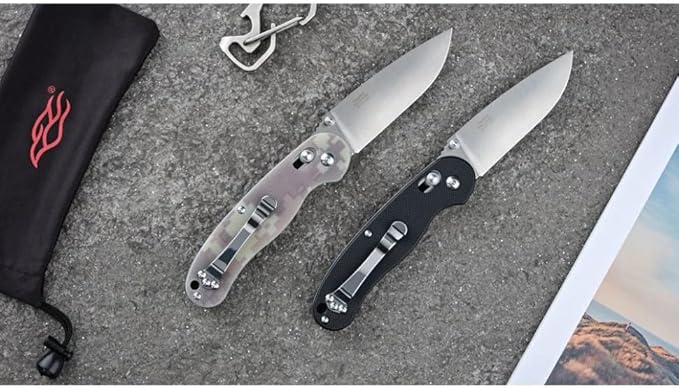Firebird GANZO FB727S-CA Folding Pocket Knife 440C Stainless Steel Blade G10 Handle with Clip Hunting Fishing Outdoor EDC Knife (Camouflage)
