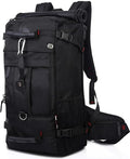 Tactical Backpack Military Molle Hiking 36-55L travel casual sporty outdoor duffel bag black (40L) combination lock