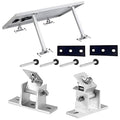 1 Set Adjustable Solar Panel Tilt Mount Brackets 15-30° Aluminum Alloy Solar Mounting Brackets for Flat Surfaces RV Roof Boat