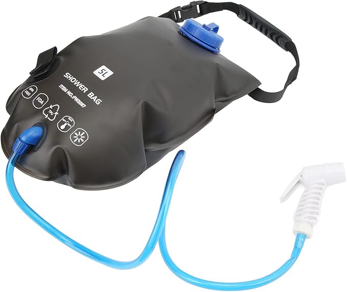 Portable Camping Shower Bag 5L with Spraying Machine TPU with Food Quality Multi Application for Outdoor Trips
