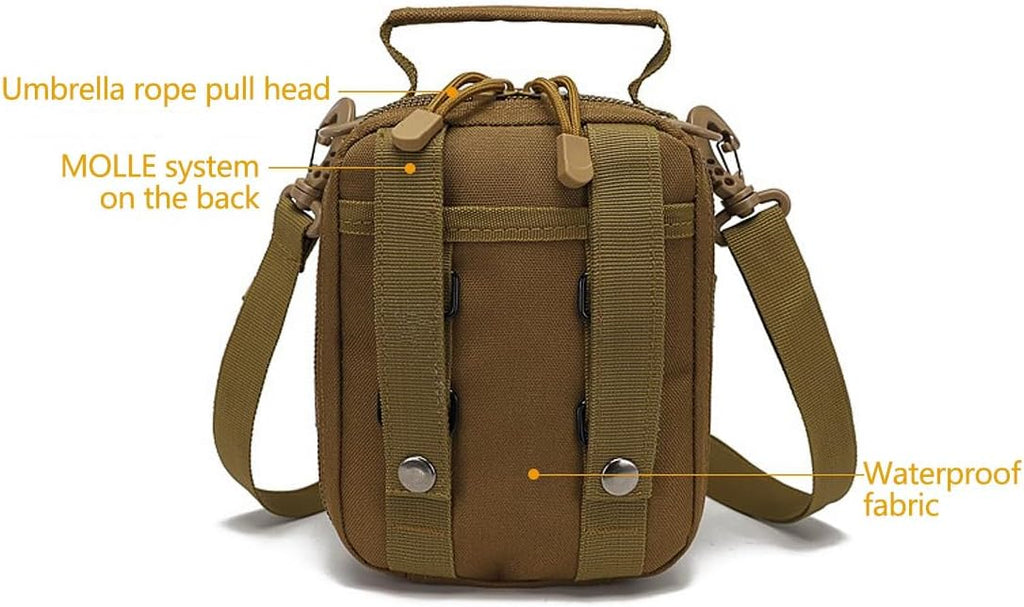 Small Tactical Messenger Bag Cross-Body Single Shoulder Pack Handbag Crossbody Casual Pack