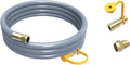 FIRMAN 1805 Natural Gas 10' Hose with Storage Strap Quick Connect Heavy Duty Flexible Weather Resistant Extension Hose for Tri-Fuel Generators BBQ Grills and Outdoor Appliances