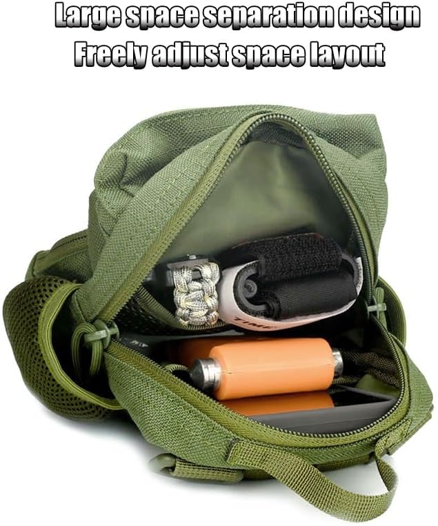 Tactical Shoulder Bag Molle Sling Bags with Strap Included Water Proof EDC Sling Bag Backpack for Every Day Carry