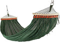Portable Hammock Portable Double Hammock Anti-Rollover Mesh Breathable Mesh Leisure Can Withstand Weight 250kg for Backpacking Beach (Color : Green)