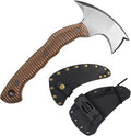 AncientSmithy Tactical Tomahawk Axe Full Tang 11.22 Compact Survival Axes for Throwing with Sheath Handmade Bushcraft Hatchet for Camping &amp Wood Chopping